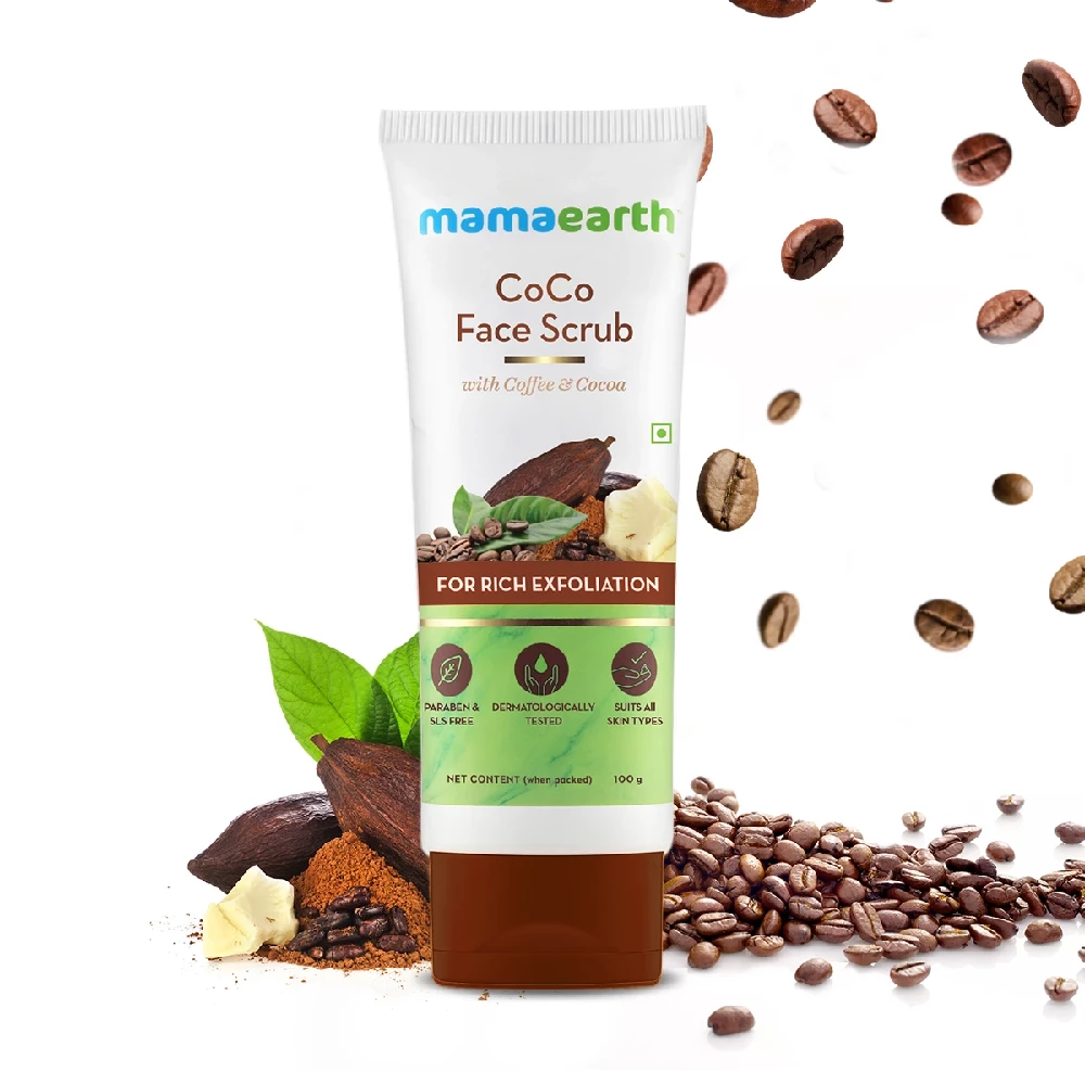 CoCo Face Scrub with Coffee and Cocoa for Rich Exfoliation, 100g-1.webp